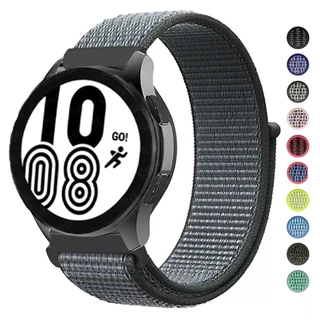 Pulseira Nylon 20mm 22mm - Galaxy Watch 4/Watch 5/ Watch 5 Pro Universal Compatível Com Intelegente Relógio Com