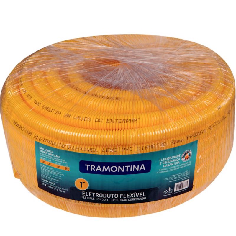CONDUITE CORRUGADO LEVE DN32 1" 25 METROS TRAMONTINA | Shopee Brasil