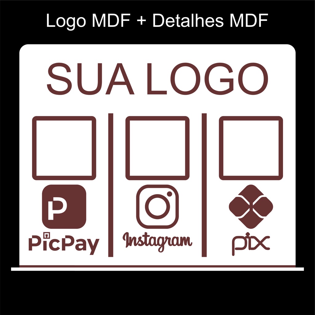Display / Placa de QR Code Personalizado em Mdf Madeira ( Leia a ...
