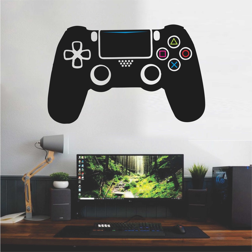 Adesivo decorativo Controle playstation ps4 ps5 quarto gamer parede ...