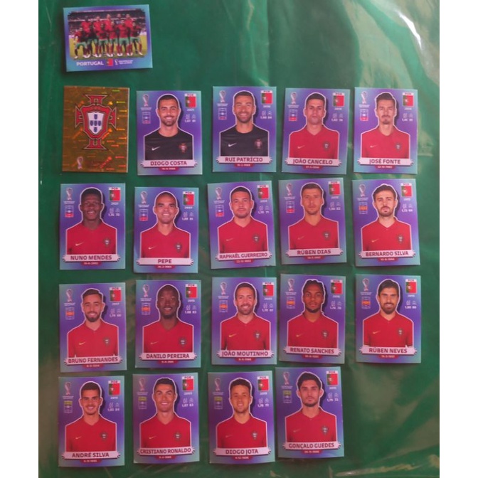 figurinha-da-copa-kit-time-de-portugal-completo-original-shopee-brasil