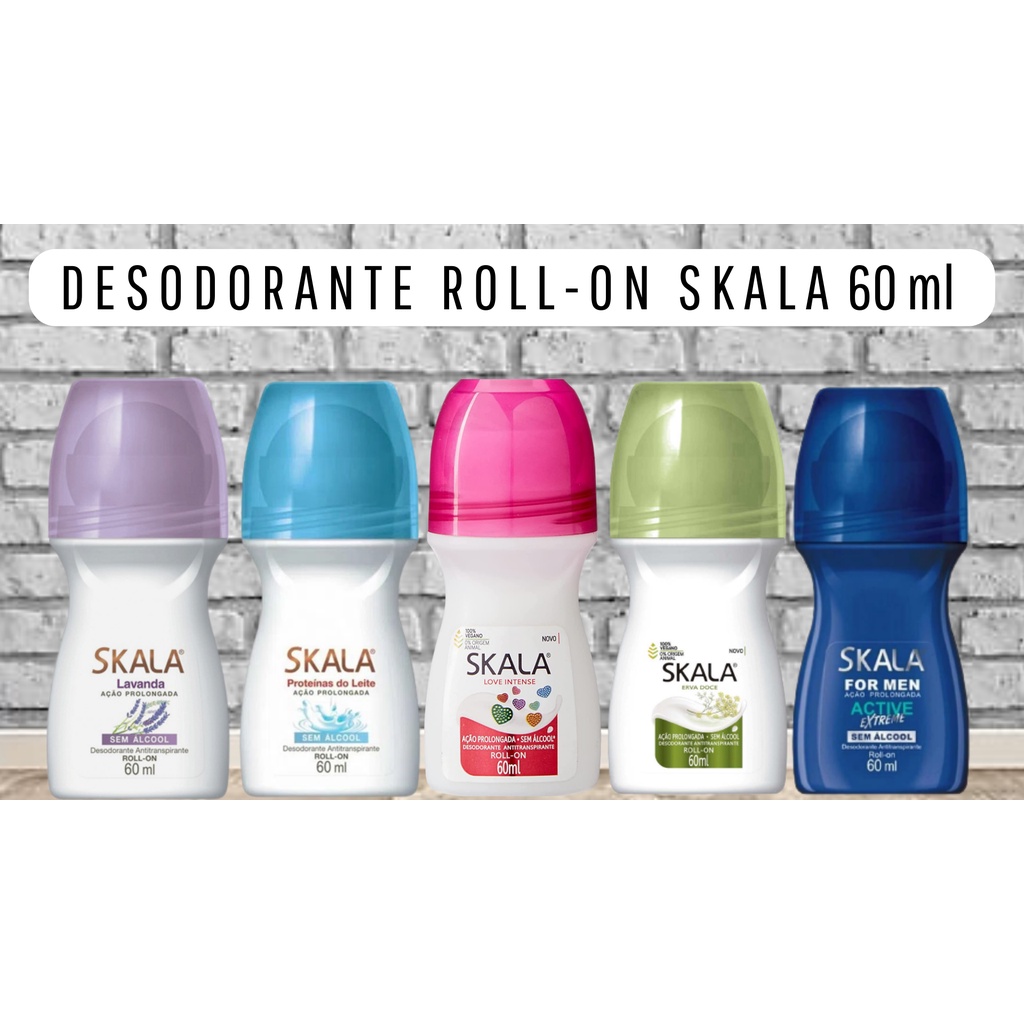 Desodorante Skala Roll-On Antitranspirante Amendoas Doces 60ml