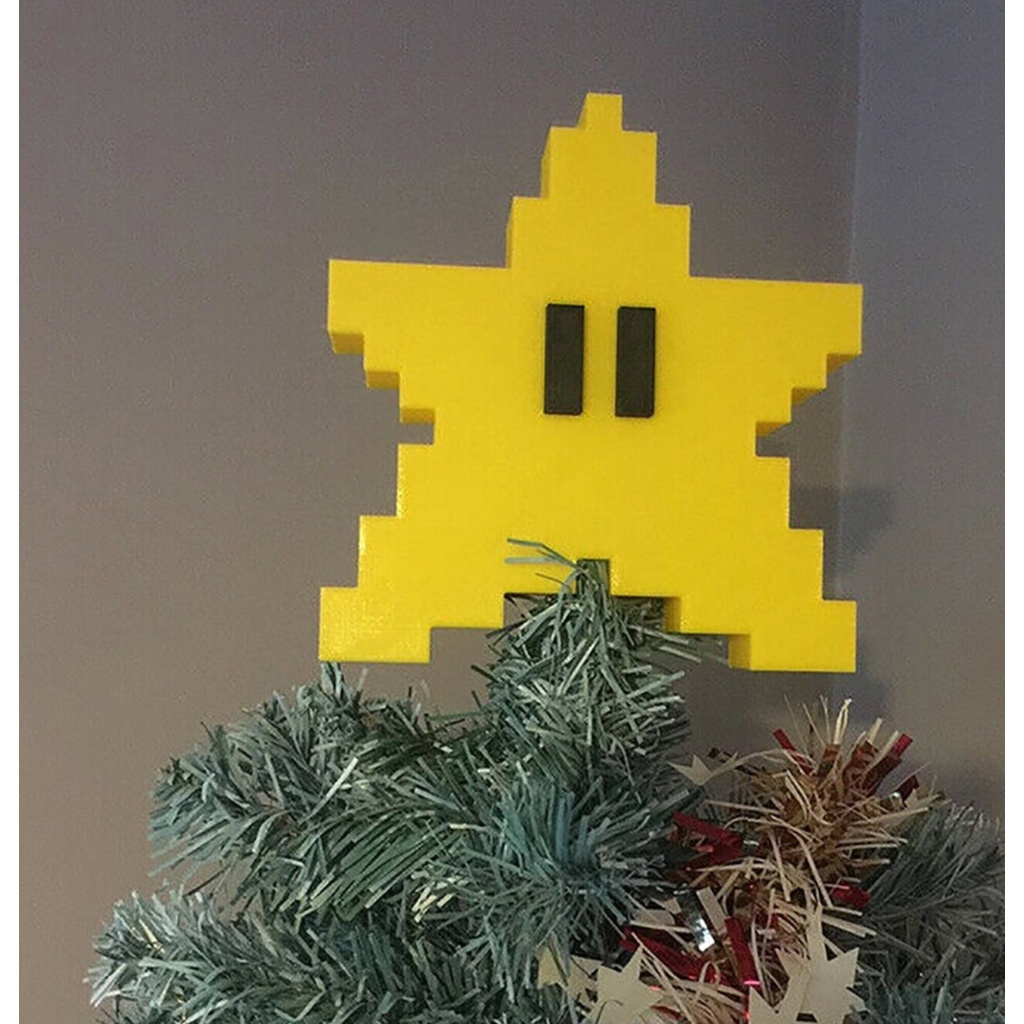 Kit Árvore De Natal Super Mario Nintendo Anos 80 Geek Estrela