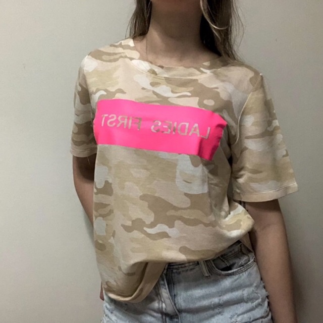 Camisa store camuflada rosa