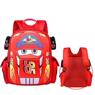 Mochila Infantil 3D Boy Print Shoulder Car School Kindergarten