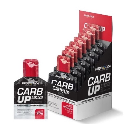 Gel Carb Up Repositor Energético Probiótica Black Ciclismo Corrida Mtb Speed Bike – Morango