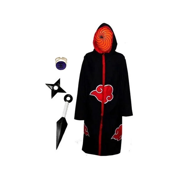 Máscara Fantasia Ninja Anime Naruto Boruto Tobi Obito Uchiha Akatsuki  Shippuden Cosplay em Promoção na Americanas