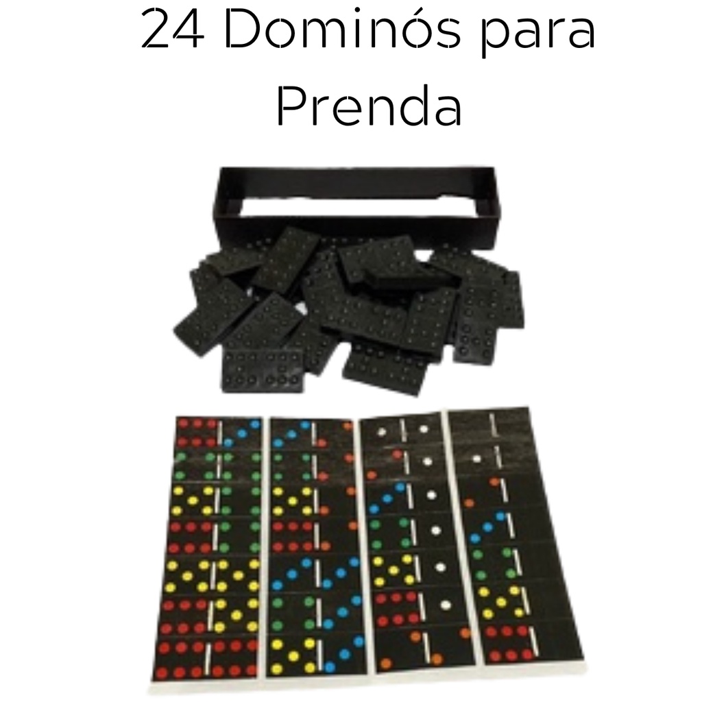 Comprar Dominó Colorido Brinquedo Jogo Em Casa Preto Plástico com