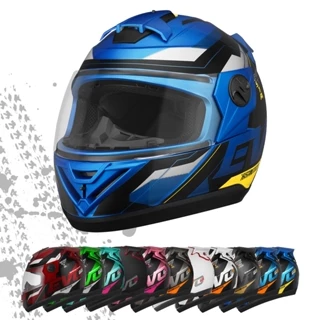 Capacete Para Moto Fechado Barato Evo G8 Varias cores Motoqueiro Masculino Feminino Bau Biz Promoção Azul Amarelo