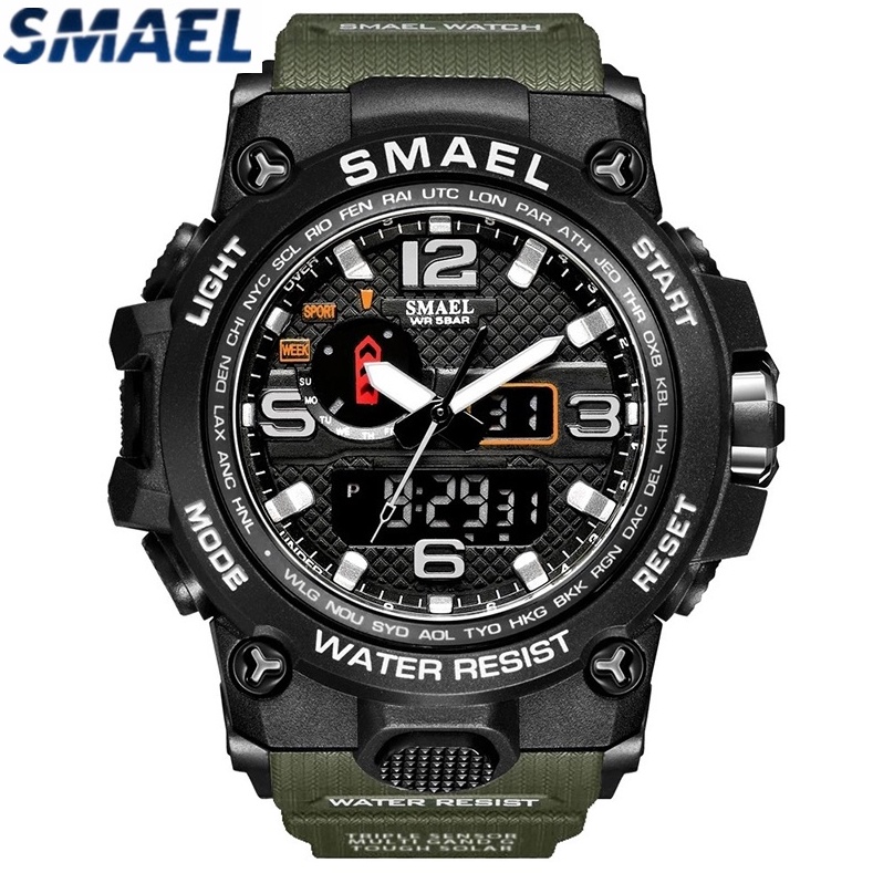 SMAEL - Relógio Marca Original Casual A Prova D Agua Quartzo