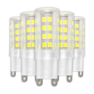 Kit 5 Lâmpadas Led G9 Halopim 5w Bivolt Luz Branco Frio
