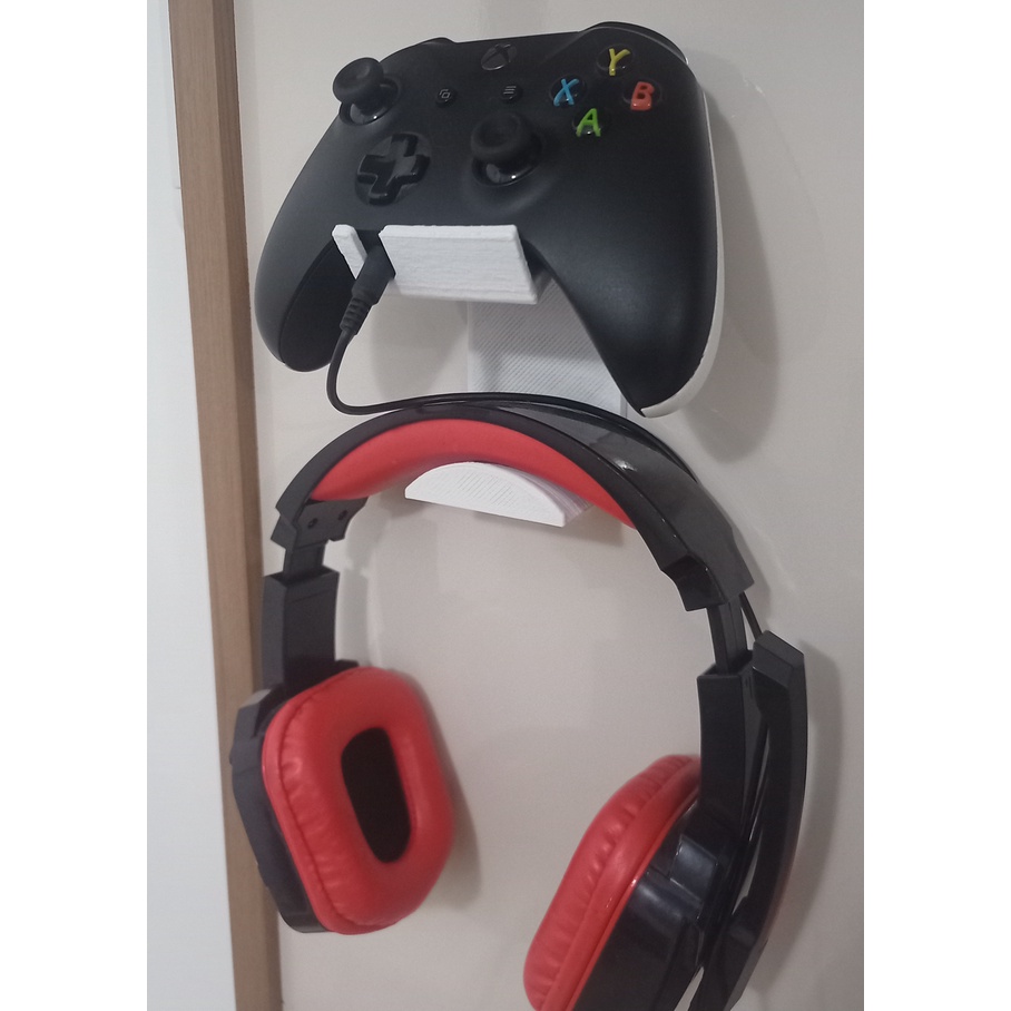 Suporte de Headset + Controle de Xbox One, Ps5, Ps4, Ps3 Com Fita dupla