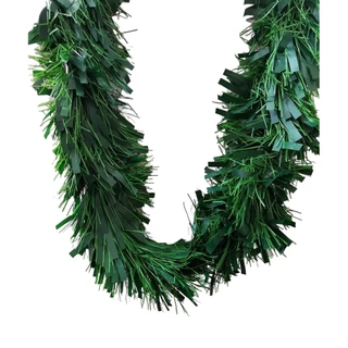 Enfeite Festão Verde Escuro Árvore Natal 6 fitas - 2 Metros