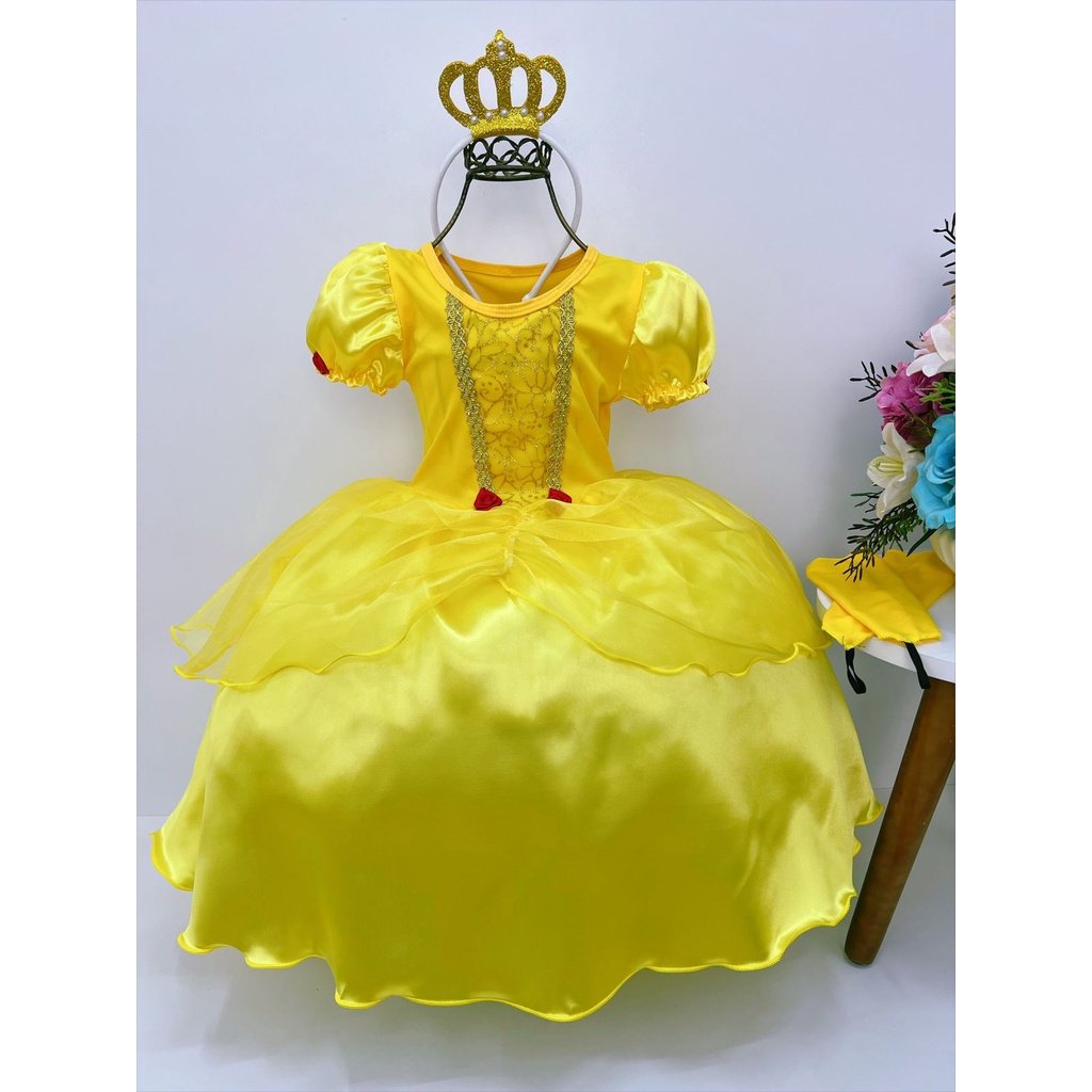 Fera Fantasia Vestidos Da Bela Ea Fera Infantil Vestido Bela Luxo
