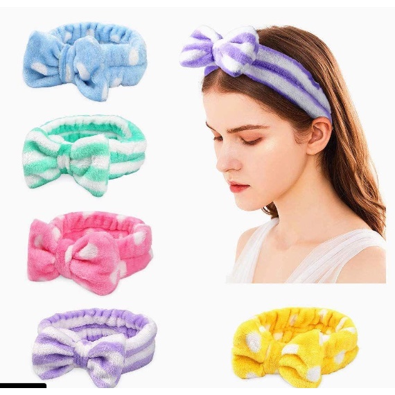 Faixa Tiara de Cabelo para Maquiagem e Limpeza Facial Shopee Brasil