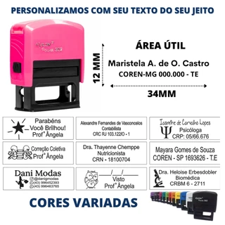 Carimbo Automático Personalizado com Qualquer Texto