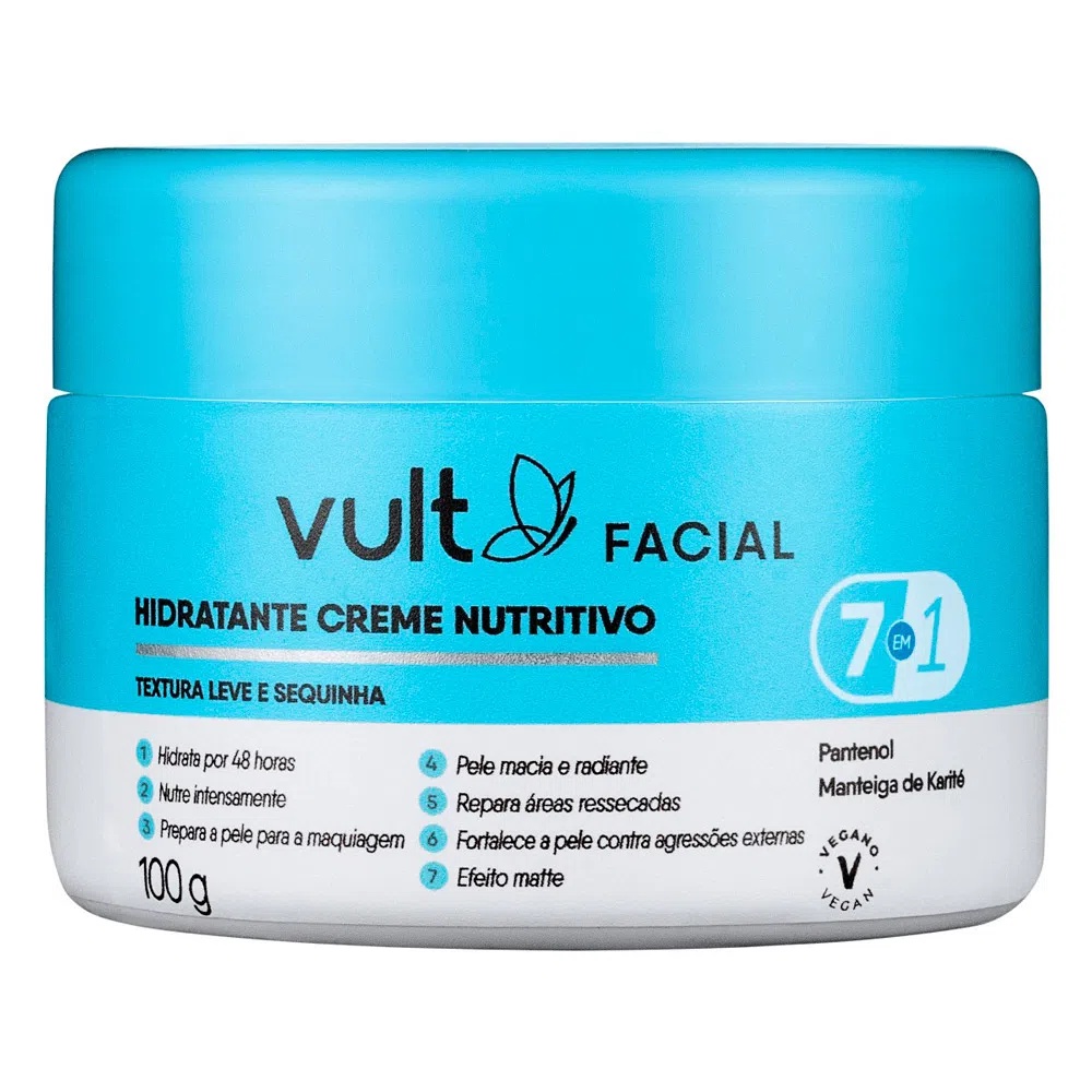 Creme Hidratante Facial Vult Nutritivo G Shopee Brasil