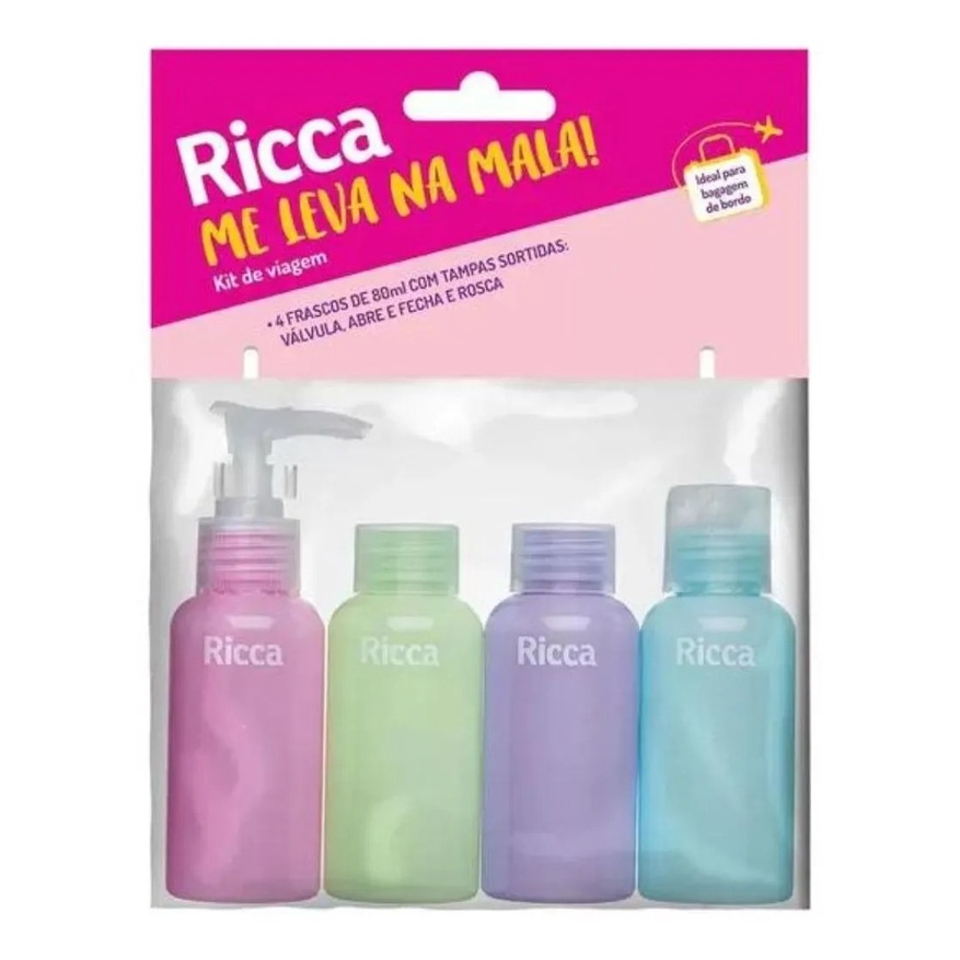 Kit Viagem Ricca C/4 Frascos 3288 | Shopee Brasil