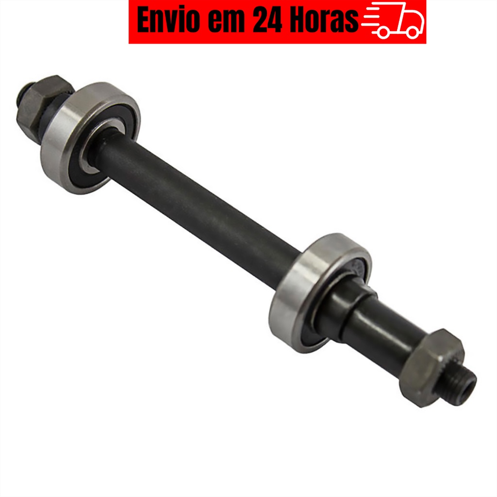 Eixo Traseiro Furado Com Rolamento 3/8x145mm Aro 29/26/24 Bicicleta