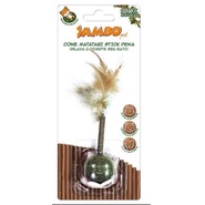 Brinquedo Para Gato Cone Catnip Matatabi Stick Com Pena Jambo