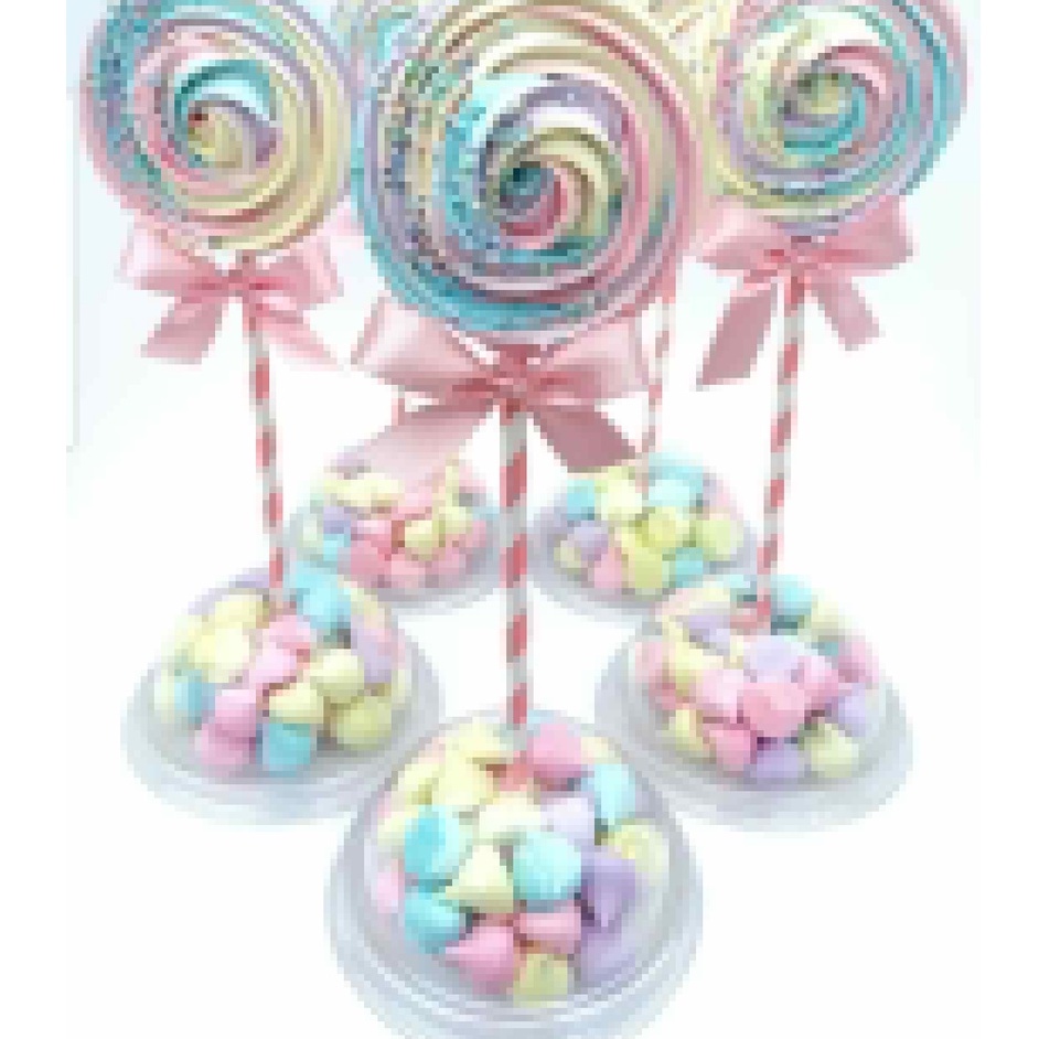 10 Cake Box Redonda da Copos bolha ideal para mesa de centro e enfeite de mesa de festa circunferência 92mm