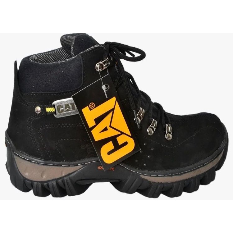 Bota cat em couro legítimo | Shopee Brasil