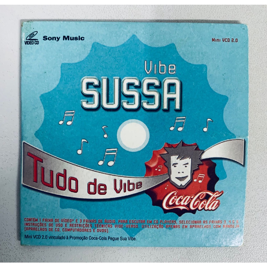 Cd Mini Vcd Coca Cola Tudo De Vibe / Vibe Sussa De 2004