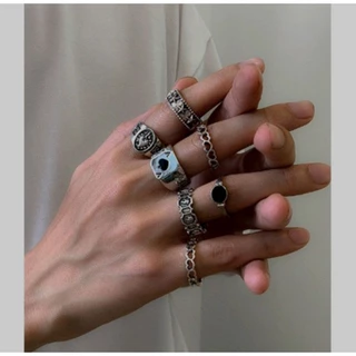 Anel Masculino Moda Casual Anéis Estilo Homem cor prata