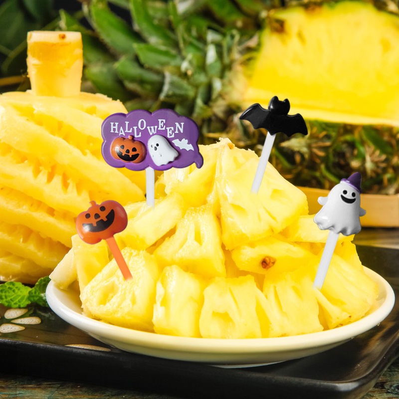 Garfo De Natal Para Halloween Cozinha Criativa Bento Festa Desenho Fofo  Frutas Conjunto 1