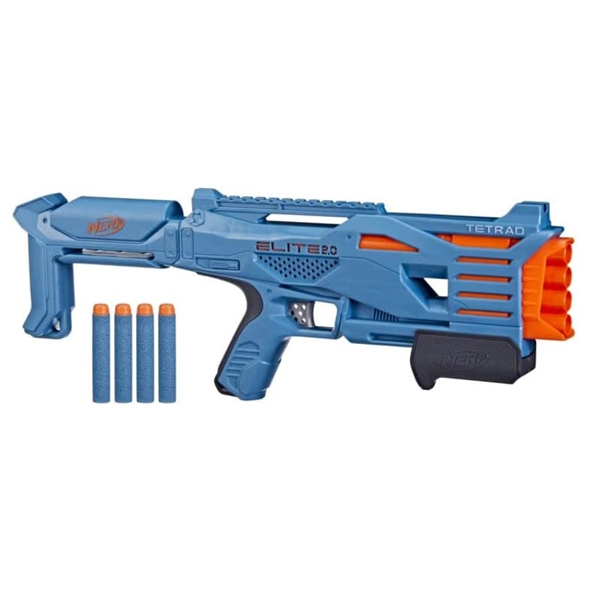 Pistola de brinquedo TISNERF-N-Strike Mega Series Blasters, dardos  vermelhos e azuis, balas de espuma, refil, compatível com Nerf, 60 unidades