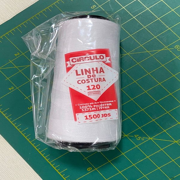 Linha de Costura 120 Branca Círculo Envio Imediato com Nfe