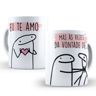 Caneca Mimo Pra Você Meme Erótico Engraçado Bonequinhos Casal Namorados  Xícara Cerâmica 350ml