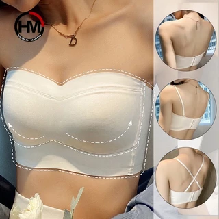 Kit 1/2 Pcs Sutiã Sem Alças De Senhora Com Botão Frontal Confortável