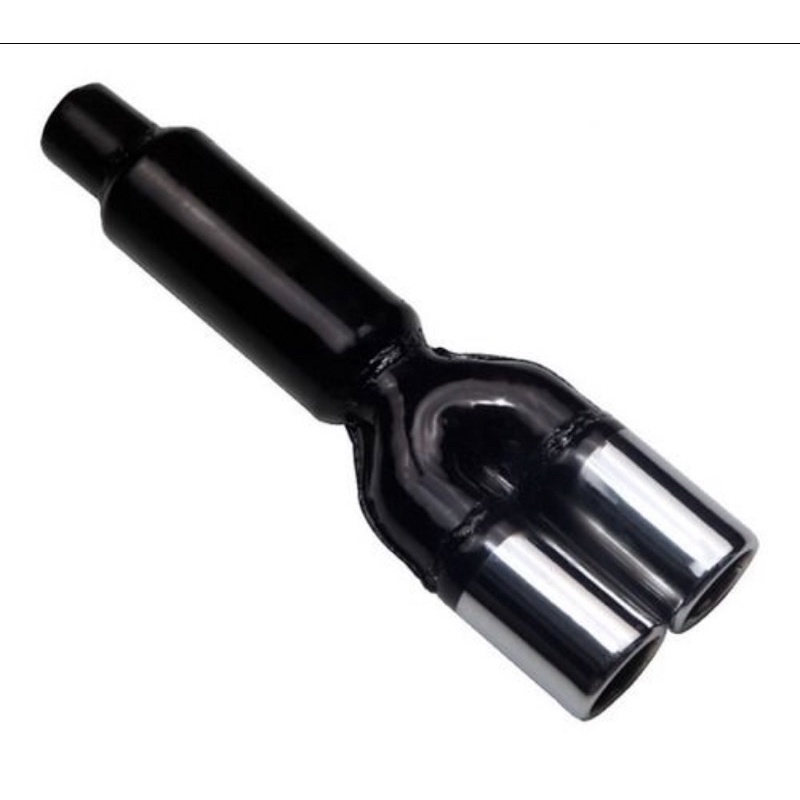 Abafador Esportivo Jk Ponteira Dupla Cromada Redonda