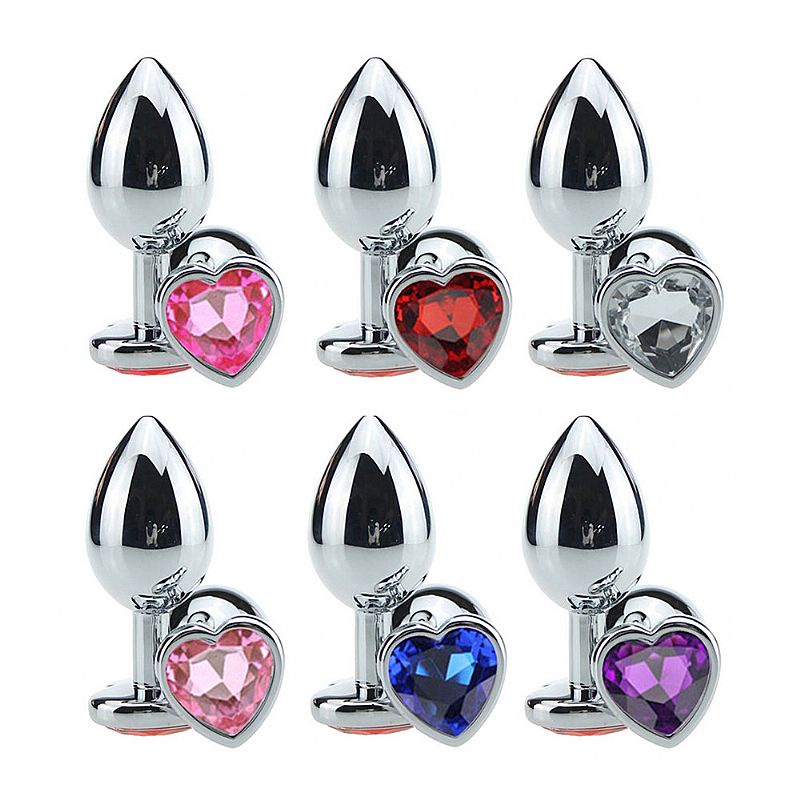Plug Joia Anal de Coração Avançado - Tamanho G 9,5x4cm