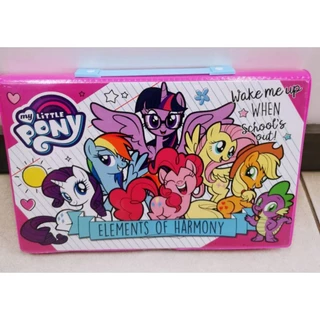Estojo Escolar Infantil Maleta de Colorir 86 Peças - My Little Pony Lápis de Cor, Canetinha.