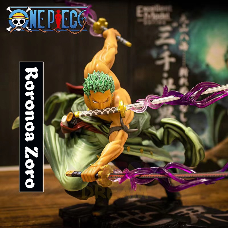 Anime One Piece Zoro Figure Drinking Roronoa Zoro 15cm PVC Model