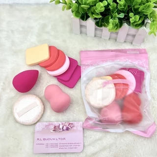 KIT 9 Esponja de Maquiagem Super Macias Práticas