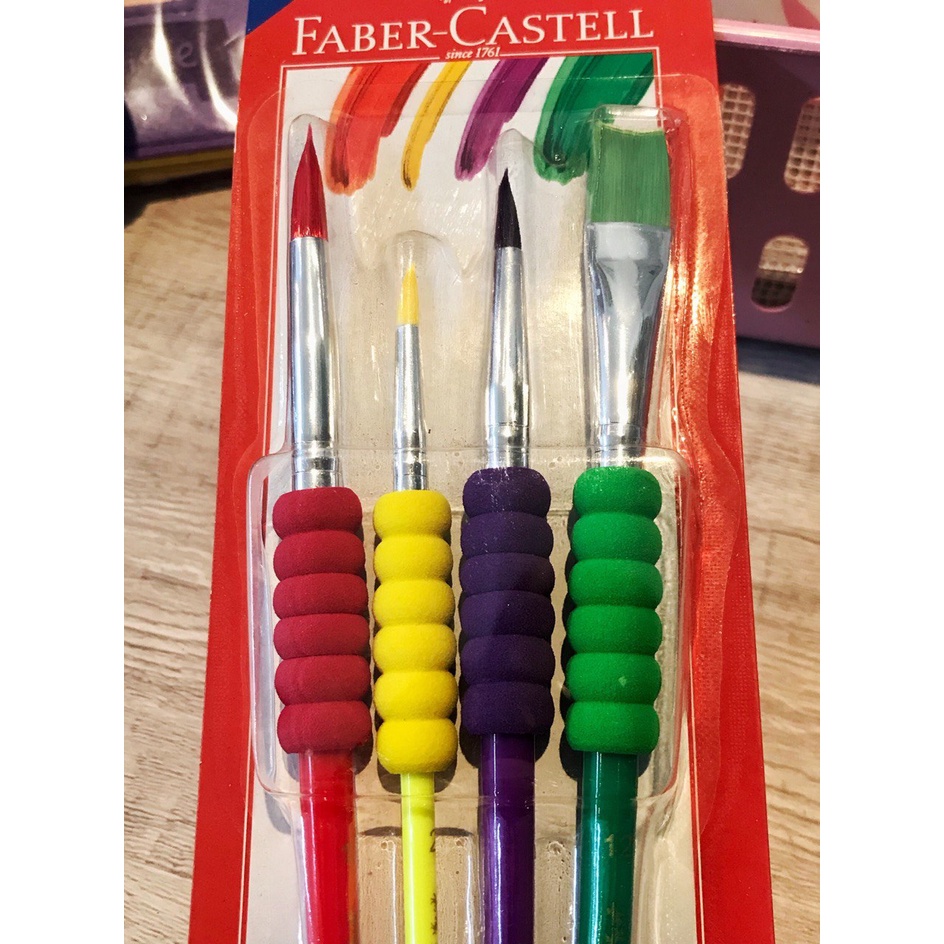 Pincel soft touch faber castell kit com 4 pontas | Shopee Brasil