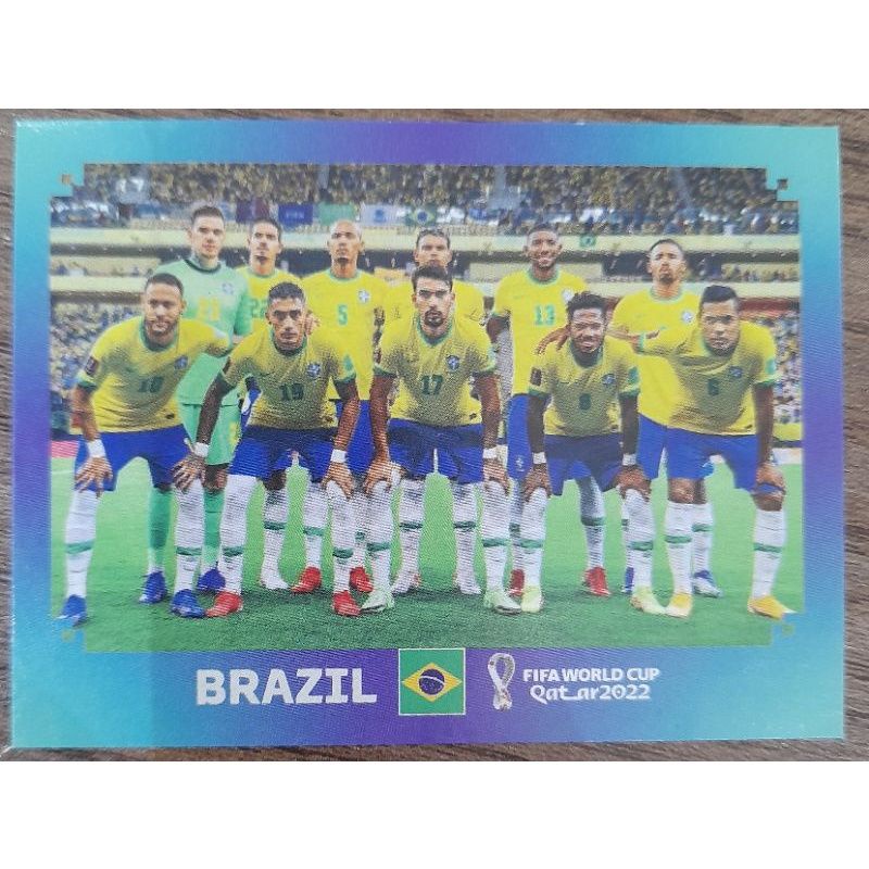 Bra 1 - Brazil Seleção - Figurinhas da copa catar Panini figurinha