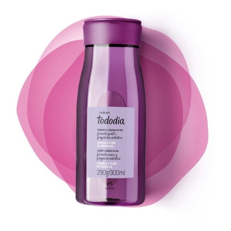 Sabonete Líquido em Gel Tododia Ameixa e Flor de Baunilha - 290 g/300 ...