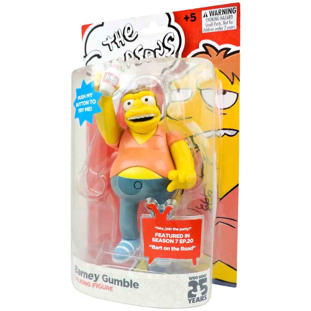 Simpsons Boneco Barney Gumble Articulado Sonoro Multikids | Shopee Brasil