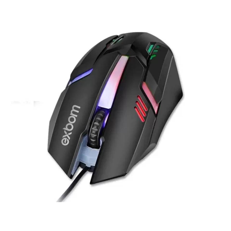 Mouse Gamer 4D Fighter Usb Led RGB - Exbom | Shopee Brasil