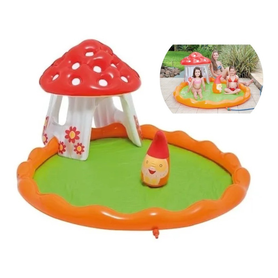 Banheira Mundo Da Fantasia Chuveirinho cabaninha inflavel em formato de ...