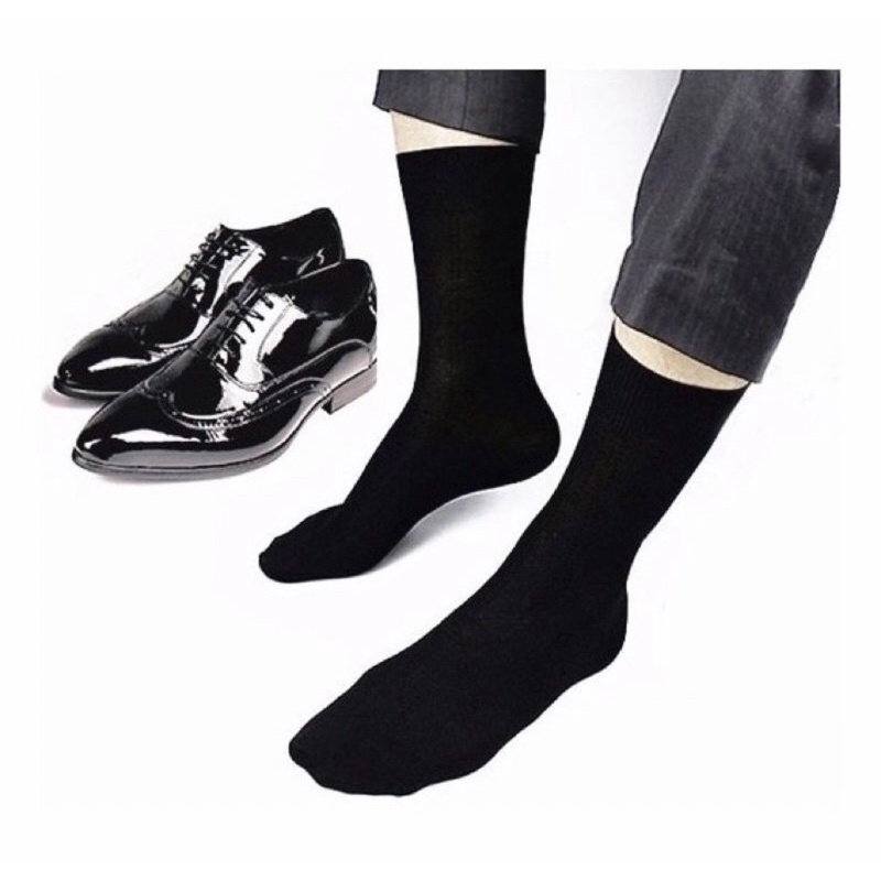Mona's Choice Meias Masculinas Elásticas De Nylon, Bico Reforçado Preto E Preto, G