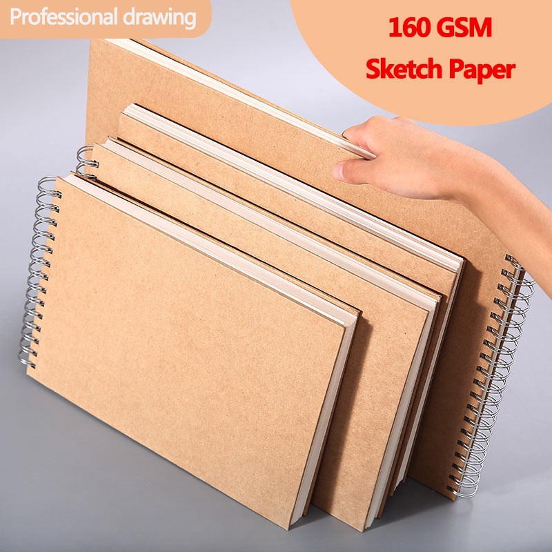 160 GSM Professional Sketchbook A5/A4/A3/8K/16K Papel Espesso Caderno