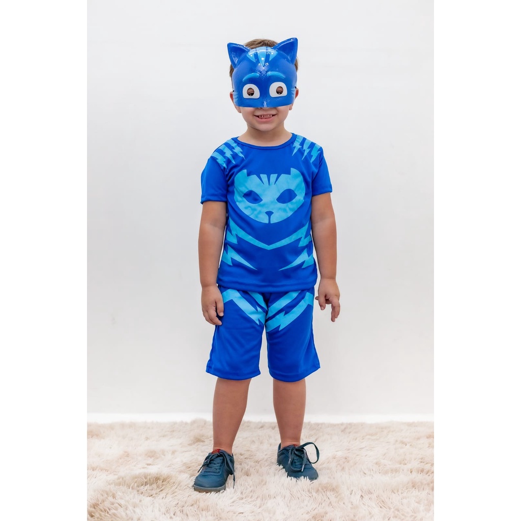 Fantasia Infantil Menino Gato com Mascara | Shopee Brasil