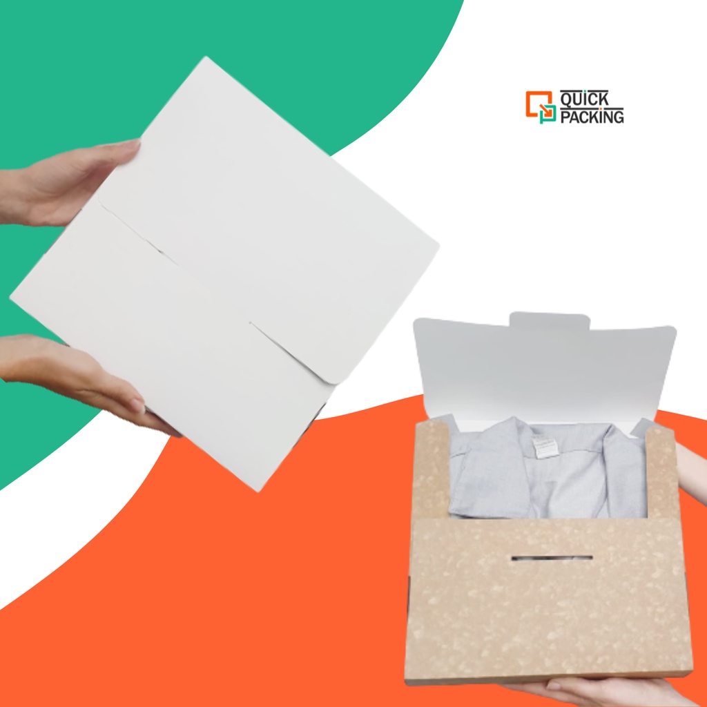 Embalagem Para Camiseta P ao GG - Embalagem caixa Camiseta Kraft ou Branco