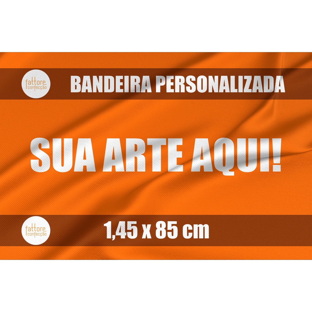 Bandeira Personalizada 145x85 cm Poliéster Oxford Tecido