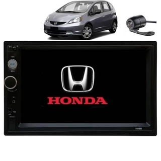 Central Multimidia Honda Fit 2009 2010 2011 2012 2013 2014 2015 Mp5 Moldura Câmera de Ré